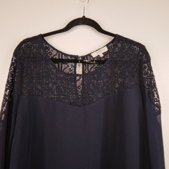 Umgee Lace BlueTunic Dress Size 2XL - Picture 2 of 11